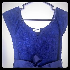 Belinda(papaya) blue party wear dress !👗💙Offer!!